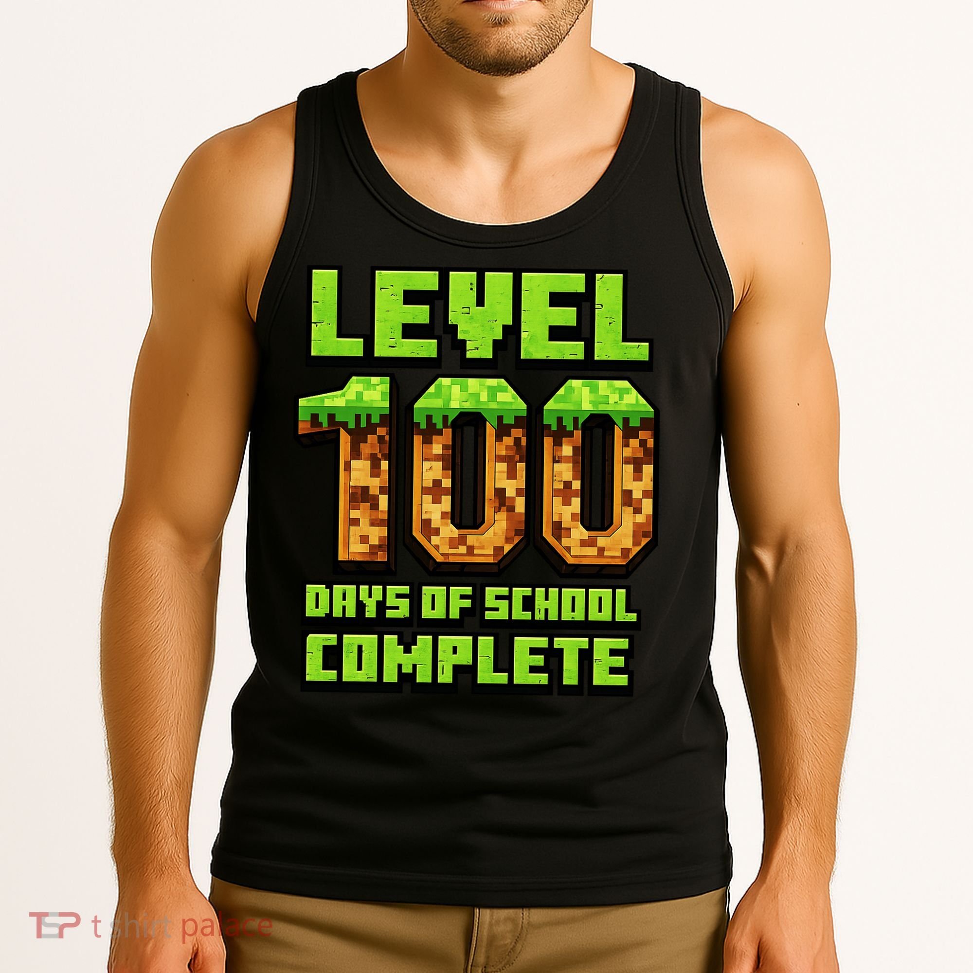 Level 100 Days Of School Complete Gamer  Tank Top