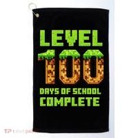 Level 100 Days Of School Complete Gamer  Golf Towel thumb 0