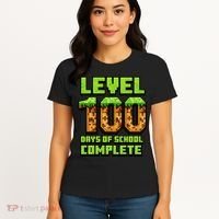 Level 100 Days Of School Complete Gamer  Women's T-Shirt thumb 4
