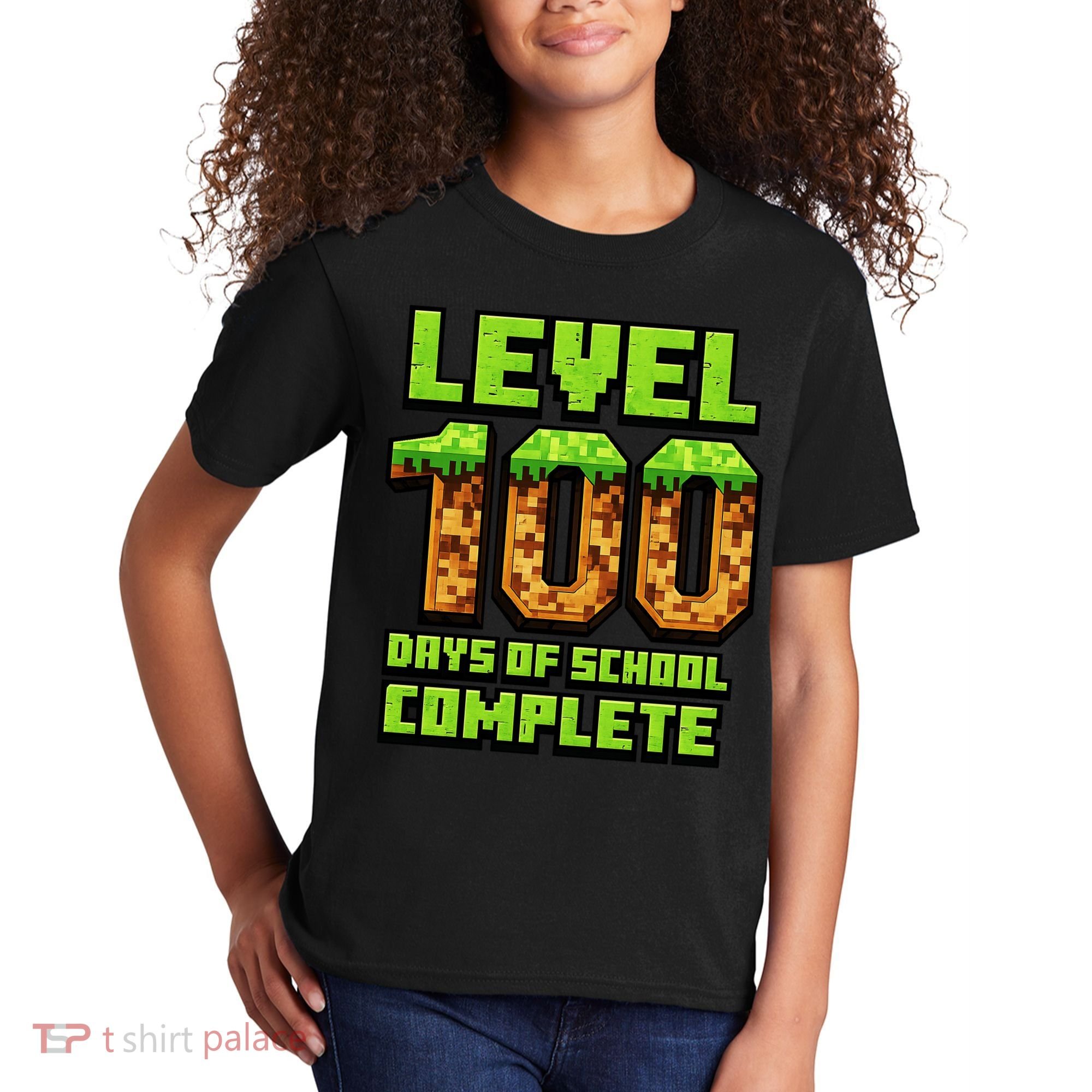 Level 100 Days Of School Complete Gamer  Kids T-Shirt