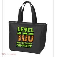 Level 100 Days Of School Complete Gamer  Tote Bag thumb 3