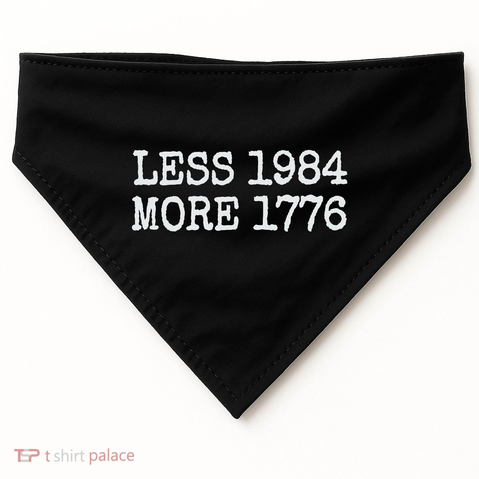 Less 1984 More 1776 Freedom Usa Save America Constitution T USA-Made Doggie Bandana