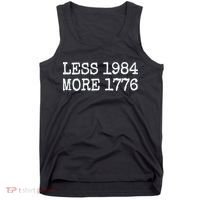 Less 1984 More 1776 Freedom Usa Save America Constitution T Tank Top thumb 0