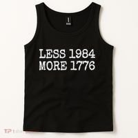 Less 1984 More 1776 Freedom Usa Save America Constitution T Tank Top thumb 2