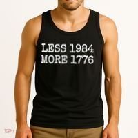 Less 1984 More 1776 Freedom Usa Save America Constitution T Tank Top thumb 3