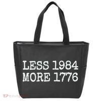 Less 1984 More 1776 Freedom Usa Save America Constitution T Tote Bag thumb 0