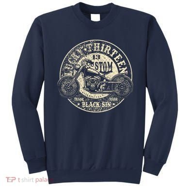 Lucky 13 Speed Motor T For Vintage Black Sin Sweatshirt