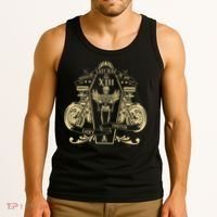 Lucky 13 Thirteen Memento Mori Last Ride Skeleton Biker Tank Top thumb 3