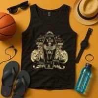Lucky 13 Thirteen Memento Mori Last Ride Skeleton Biker Tank Top thumb 4