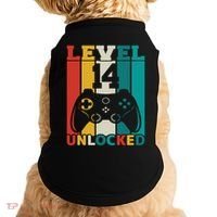 Level 14 Unlocked Video Game 14th Birthday Gamer Gift Doggie Tank thumb 0