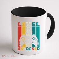 Level 14 Unlocked Video Game 14th Birthday Gamer Gift Coffee Mug thumb 1