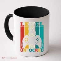 Level 14 Unlocked Video Game 14th Birthday Gamer Gift Coffee Mug thumb 0