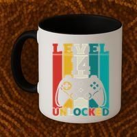 Level 14 Unlocked Video Game 14th Birthday Gamer Gift Coffee Mug thumb 2