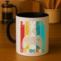 Level 14 Unlocked Video Game 14th Birthday Gamer Gift Coffee Mug thumb 4