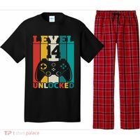 Level 14 Unlocked Video Game 14th Birthday Gamer Gift Pajama Set thumb 0