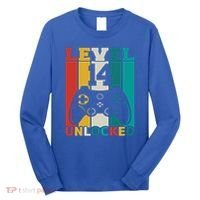 Level 14 Unlocked Video Game 14th Birthday Gamer Gift Long Sleeve Shirt thumb 0