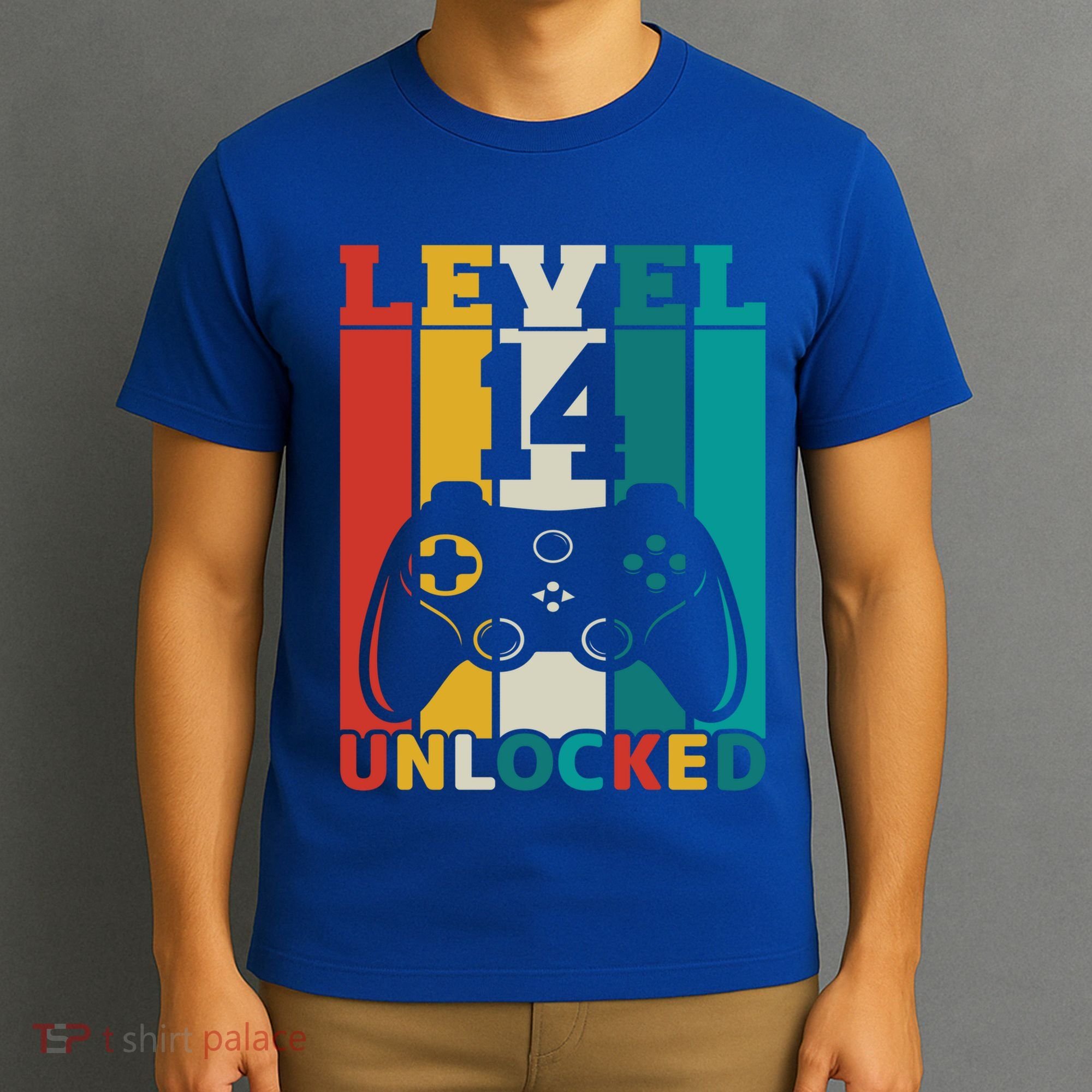 Level 14 Unlocked Video Game 14th Birthday Gamer Gift T-Shirt