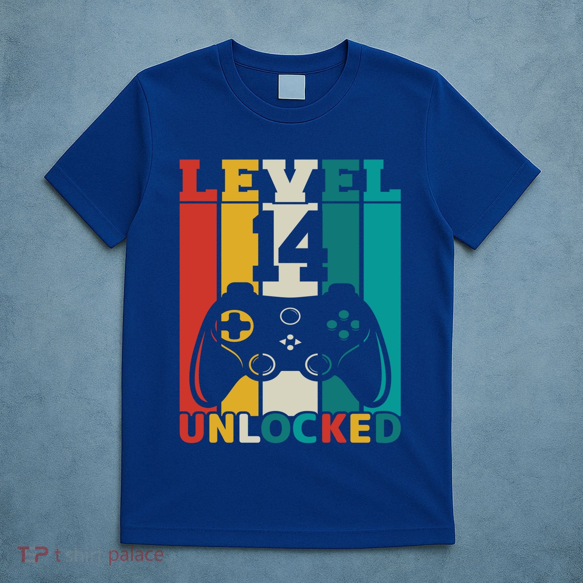 Level 14 Unlocked Video Game 14th Birthday Gamer Gift T-Shirt