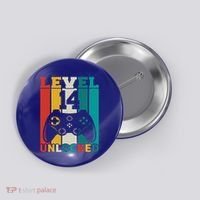 Level 14 Unlocked Video Game 14th Birthday Gamer Gift Button thumb 0