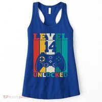 Level 14 Unlocked Video Game 14th Birthday Gamer Gift Women's Tank Top thumb 0