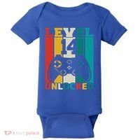 Level 14 Unlocked Video Game 14th Birthday Gamer Gift Baby Bodysuit thumb 0