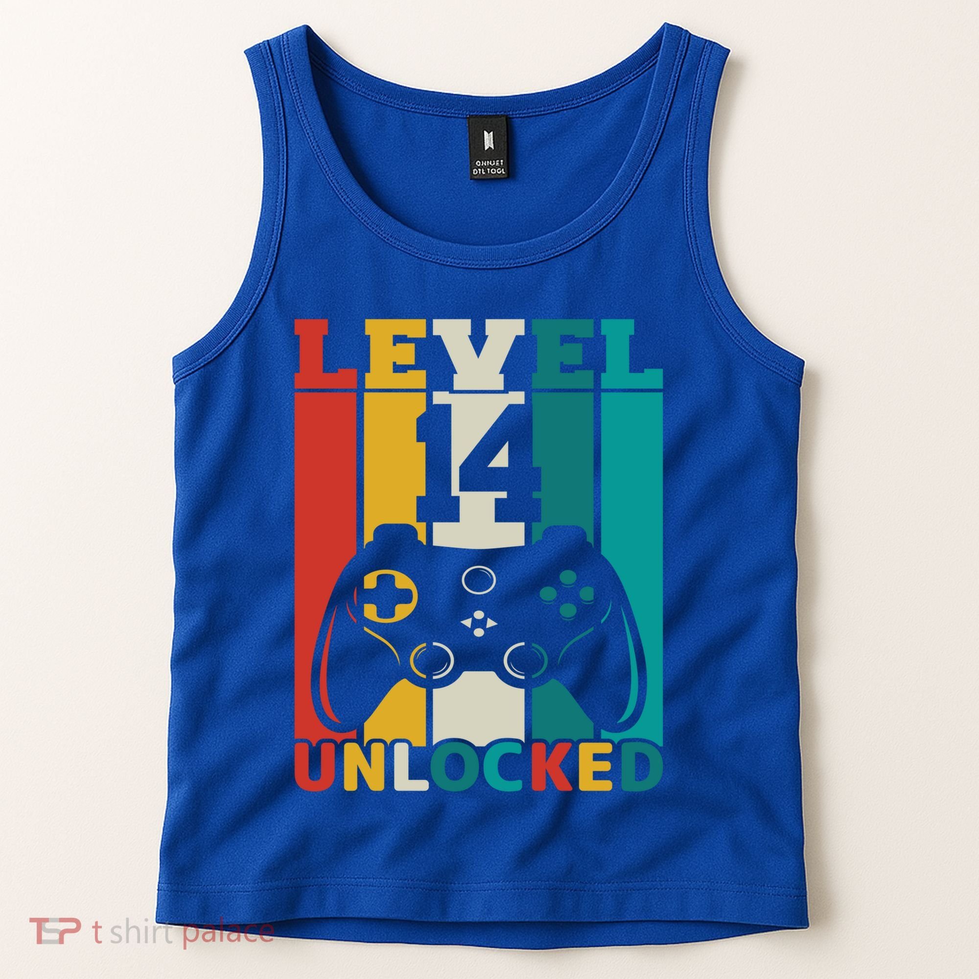 Level 14 Unlocked Video Game 14th Birthday Gamer Gift Tank Top