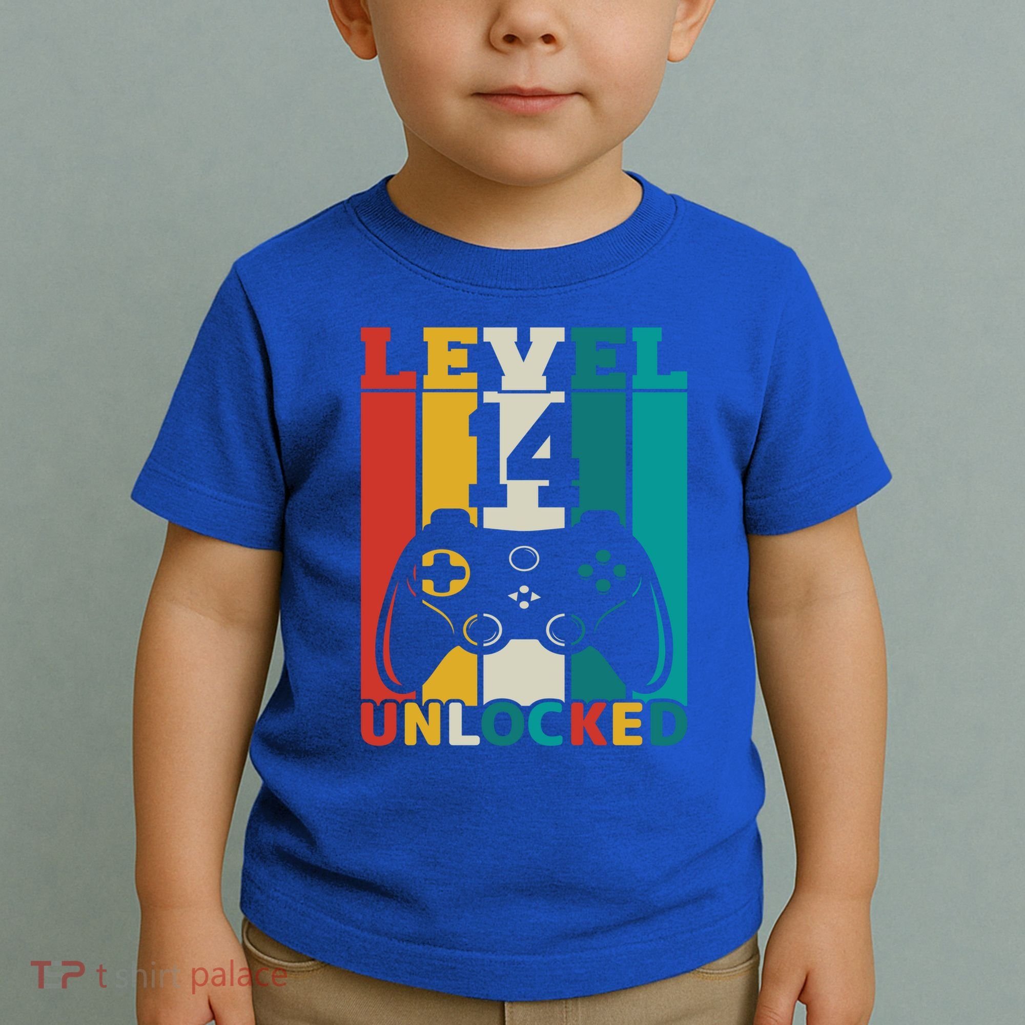 Level 14 Unlocked Video Game 14th Birthday Gamer Gift Toddler T-Shirt