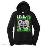 Level 13 Unlocked Teenager 13th Birthday Gamer Women's Hoodie thumb 0