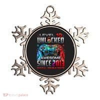 Level 10 Unlocked Awesome Since 2013 10th Birthday Gaming Ornament thumb 0