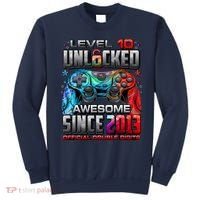 Level 10 Unlocked Awesome Since 2013 10th Birthday Gaming Sweatshirt thumb 0