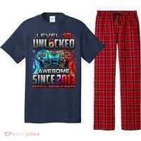 Level 10 Unlocked Awesome Since 2013 10th Birthday Gaming Pajama Set thumb 0