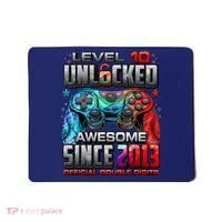 Level 10 Unlocked Awesome Since 2013 10th Birthday Gaming Mousepad thumb 0