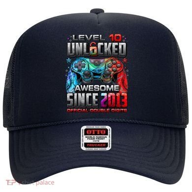 Level 10 Unlocked Awesome Since 2013 10th Birthday Gaming Hat