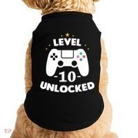 Level 10 Unlocked Video Games 10th Birthday Party Gift Idea Gift Doggie Tank thumb 0