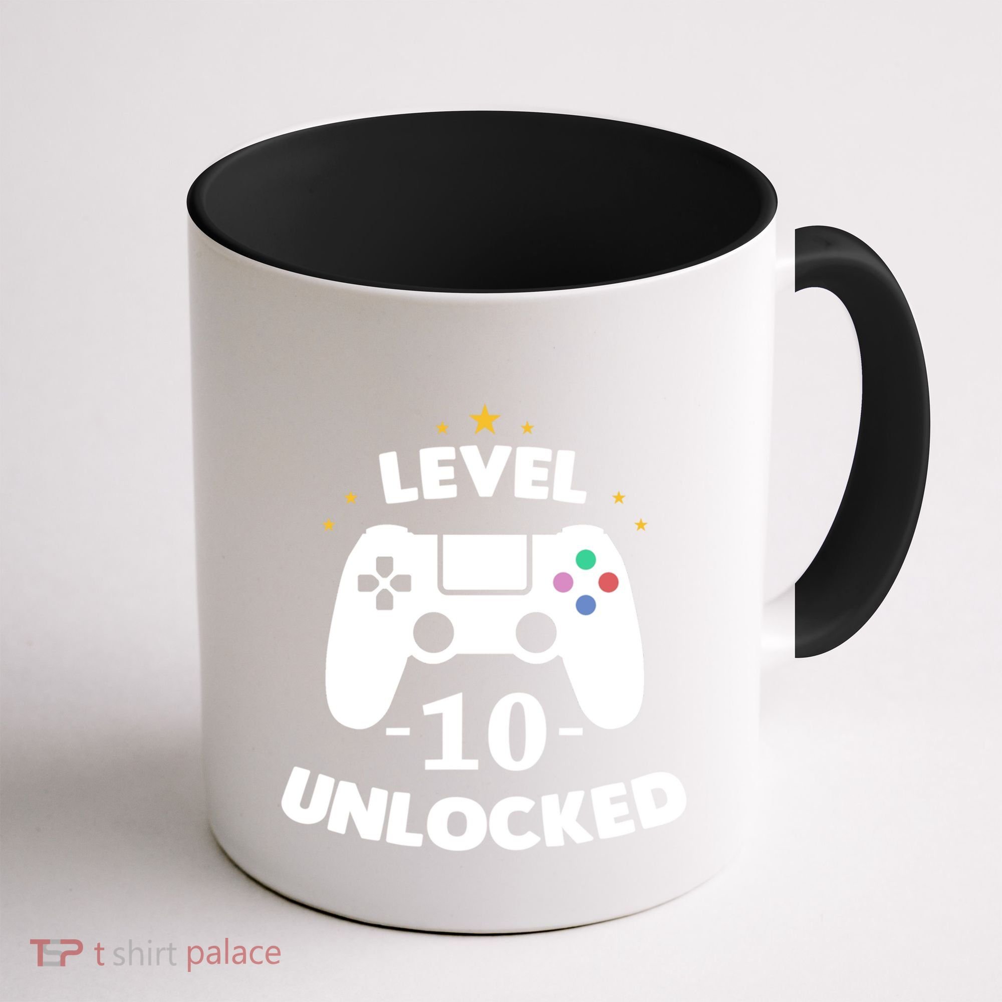 Level 10 Unlocked Video Games 10th Birthday Party Gift Idea Gift Coffee Mug