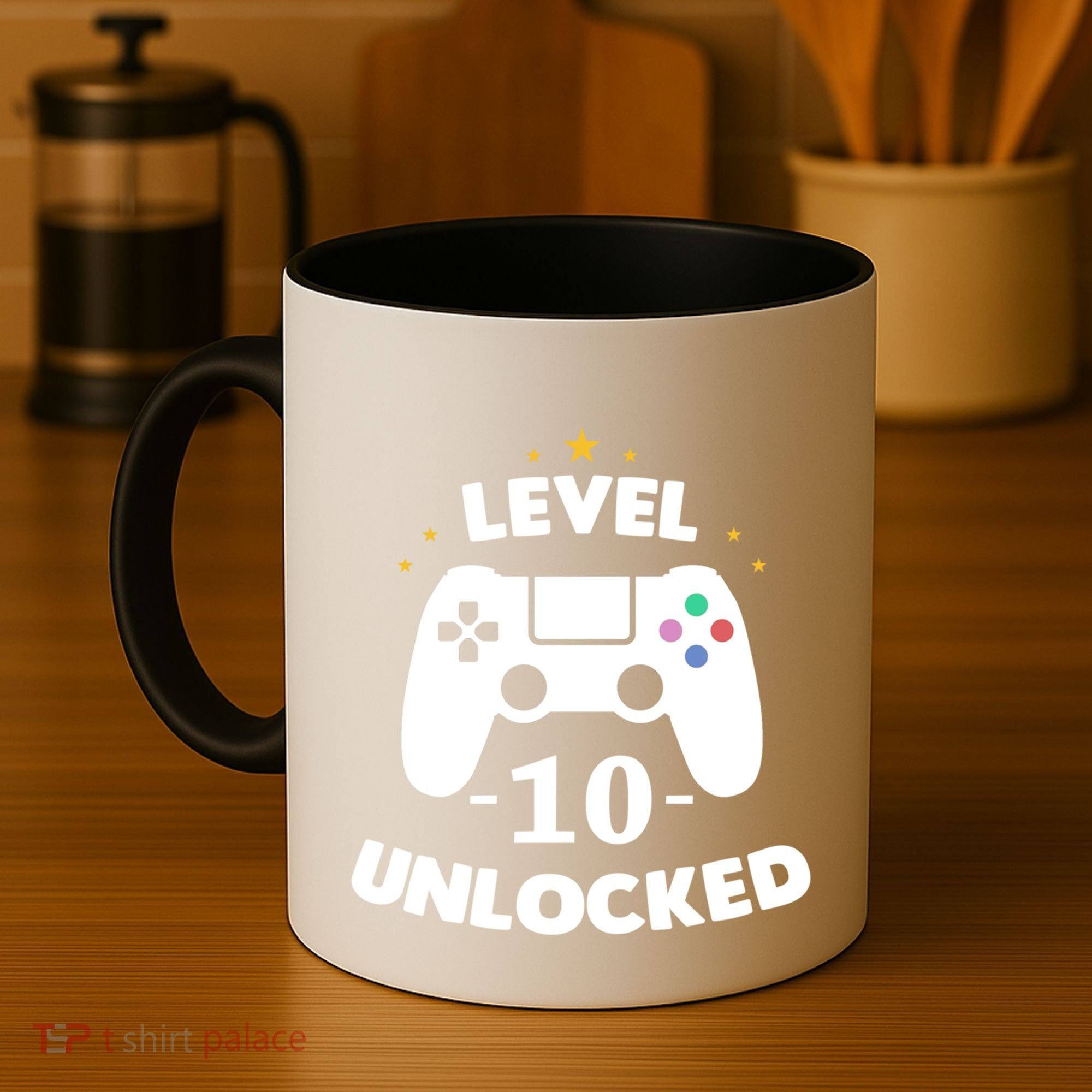 Level 10 Unlocked Video Games 10th Birthday Party Gift Idea Gift Coffee Mug