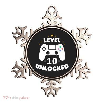 Level 10 Unlocked Video Games 10th Birthday Party Gift Idea Gift Ornament