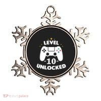 Level 10 Unlocked Video Games 10th Birthday Party Gift Idea Gift Ornament thumb 0
