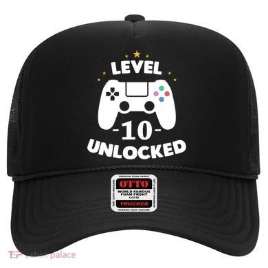 Level 10 Unlocked Video Games 10th Birthday Party Gift Idea Gift Hat