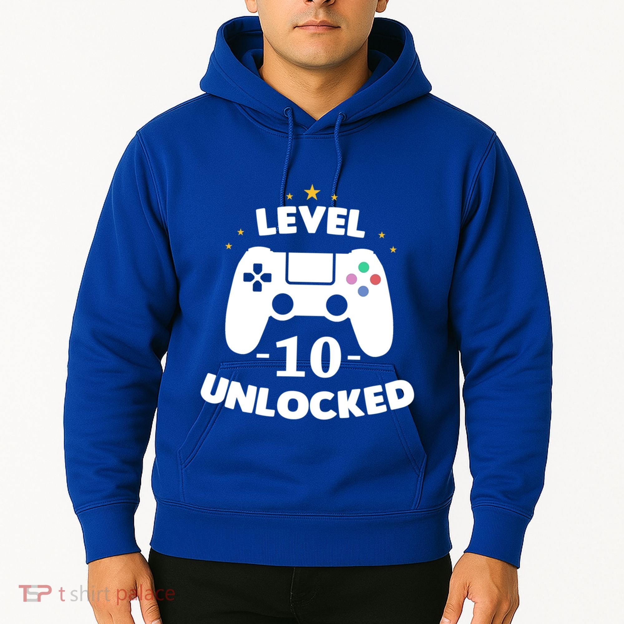 Level 10 Unlocked Video Games 10th Birthday Party Gift Idea Gift Hoodie