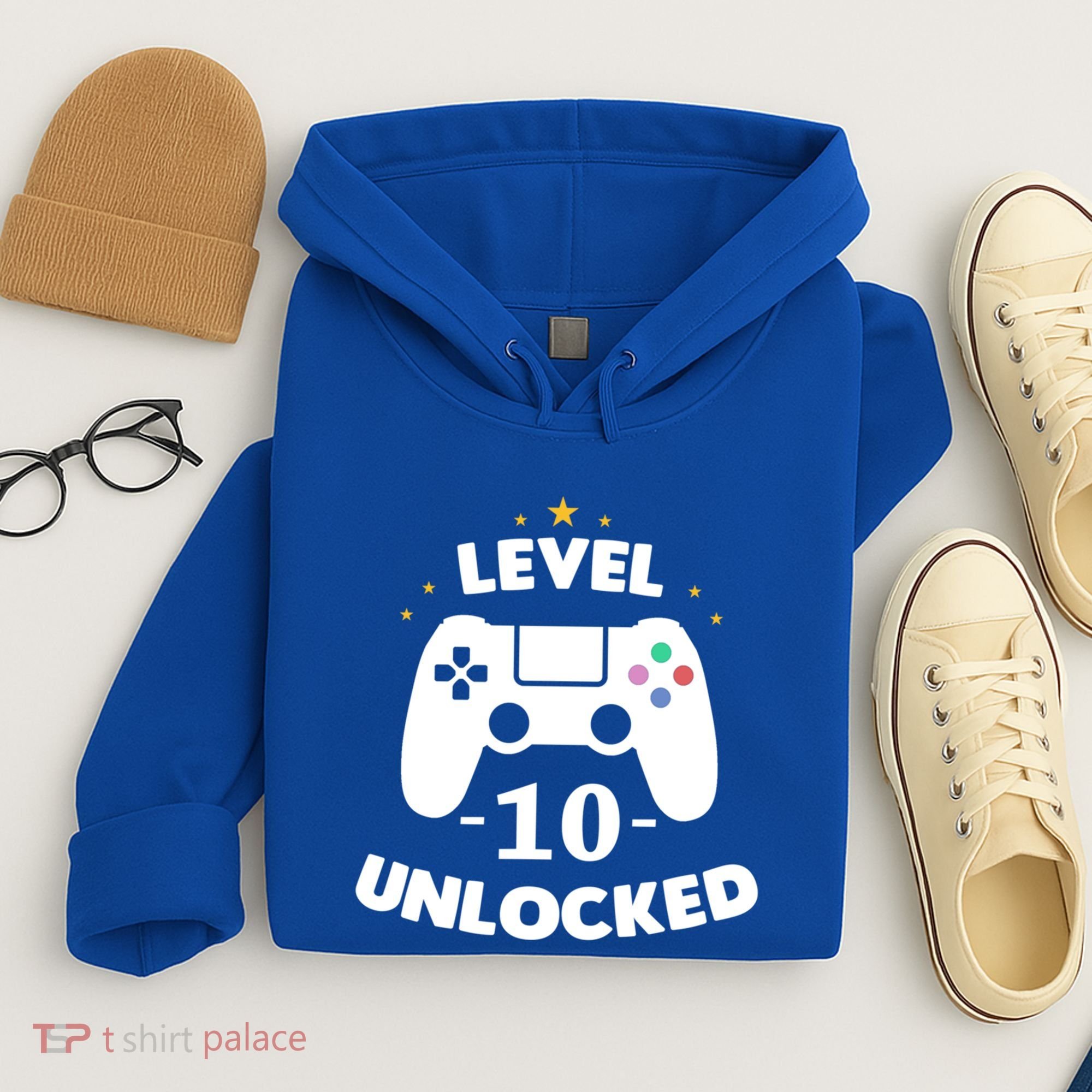 Level 10 Unlocked Video Games 10th Birthday Party Gift Idea Gift Hoodie