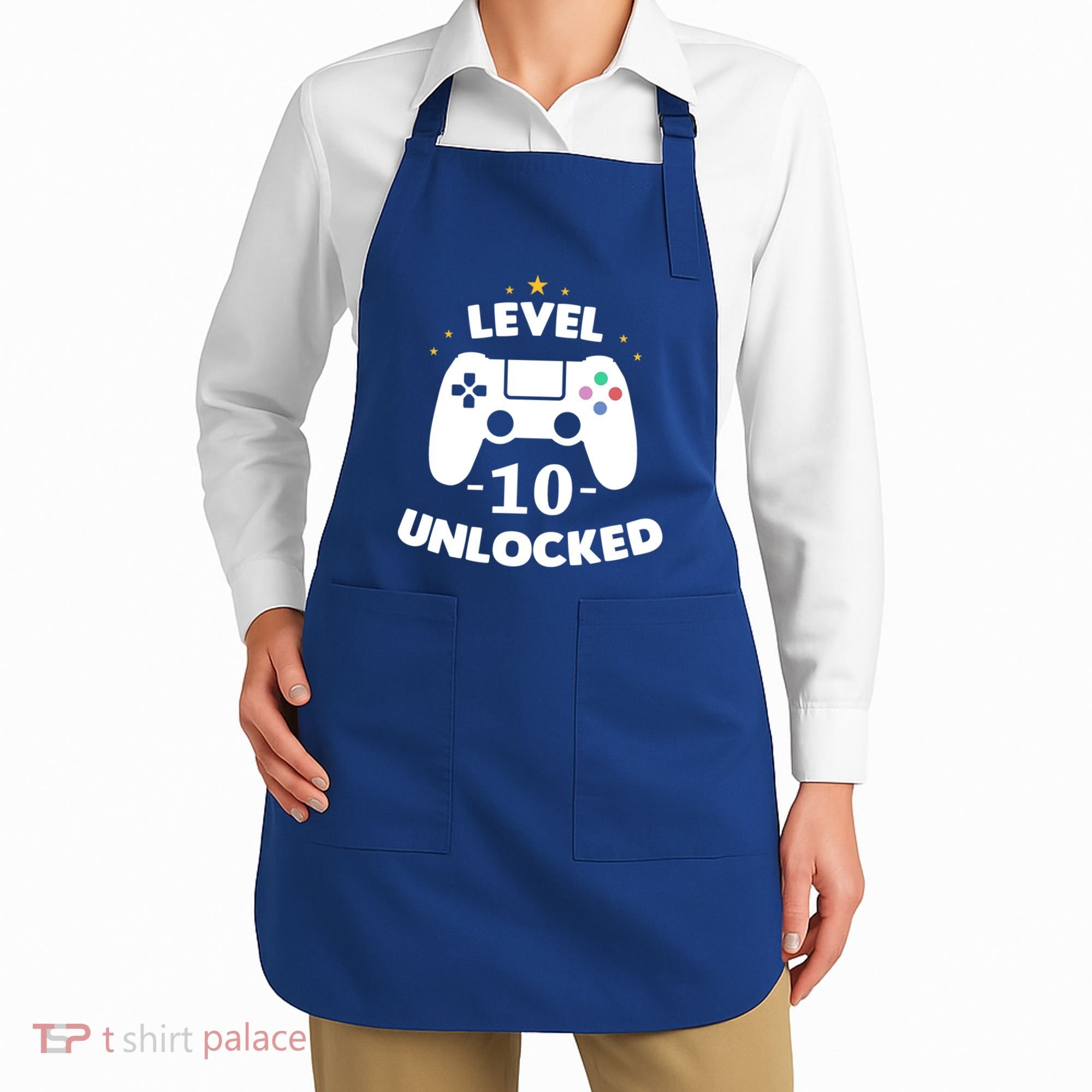 Level 10 Unlocked Video Games 10th Birthday Party Gift Idea Gift Apron
