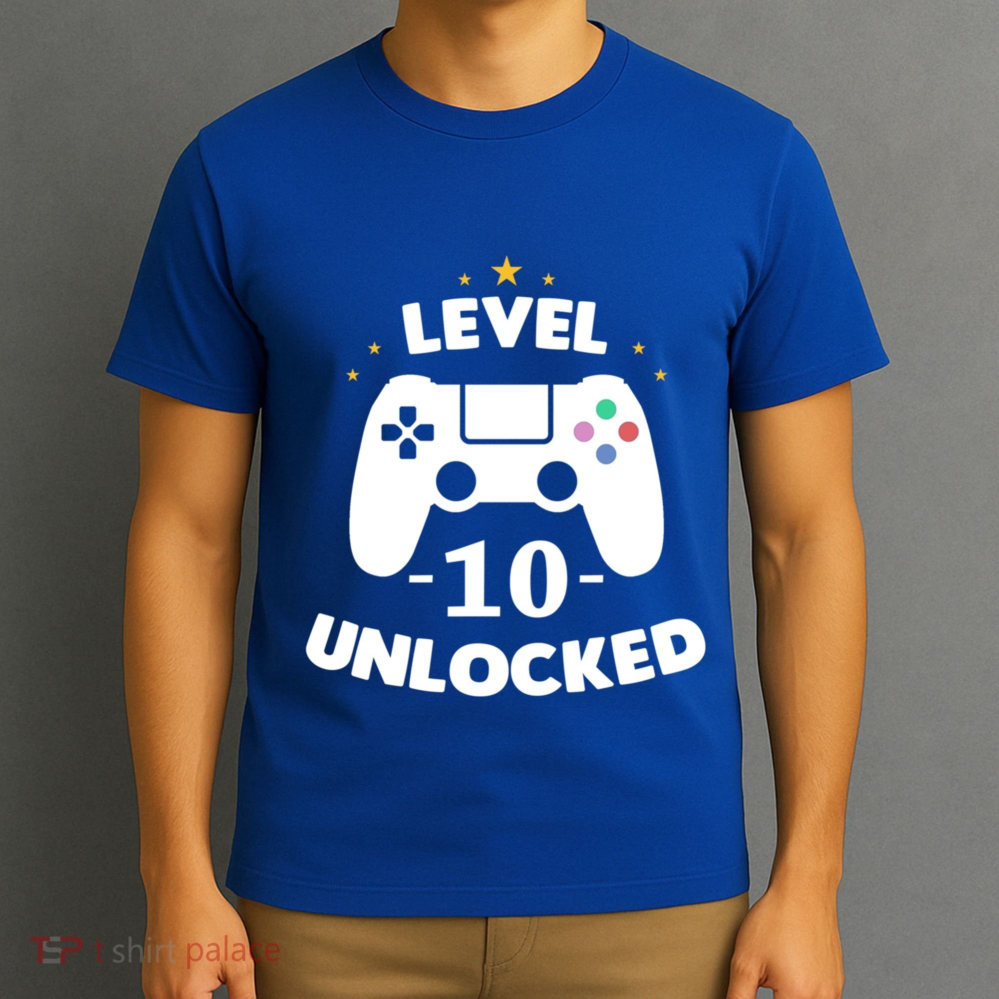 Level 10 Unlocked Video Games 10th Birthday Party Gift Idea Gift T-Shirt
