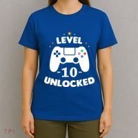 Level 10 Unlocked Video Games 10th Birthday Party Gift Idea Gift T-Shirt thumb 4