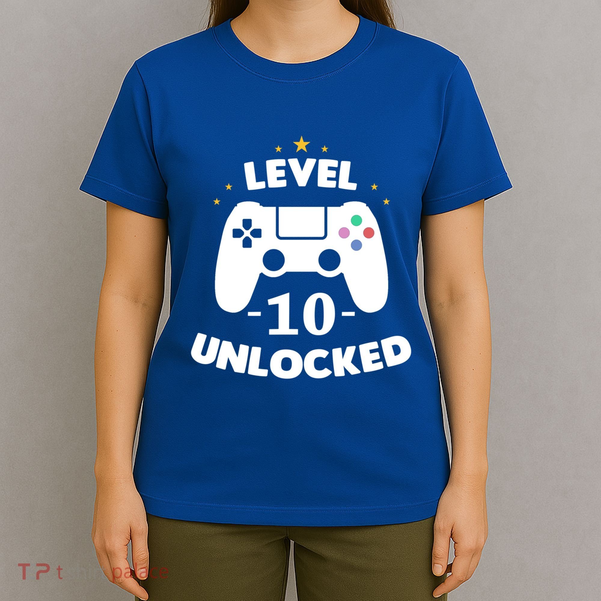 Level 10 Unlocked Video Games 10th Birthday Party Gift Idea Gift T-Shirt
