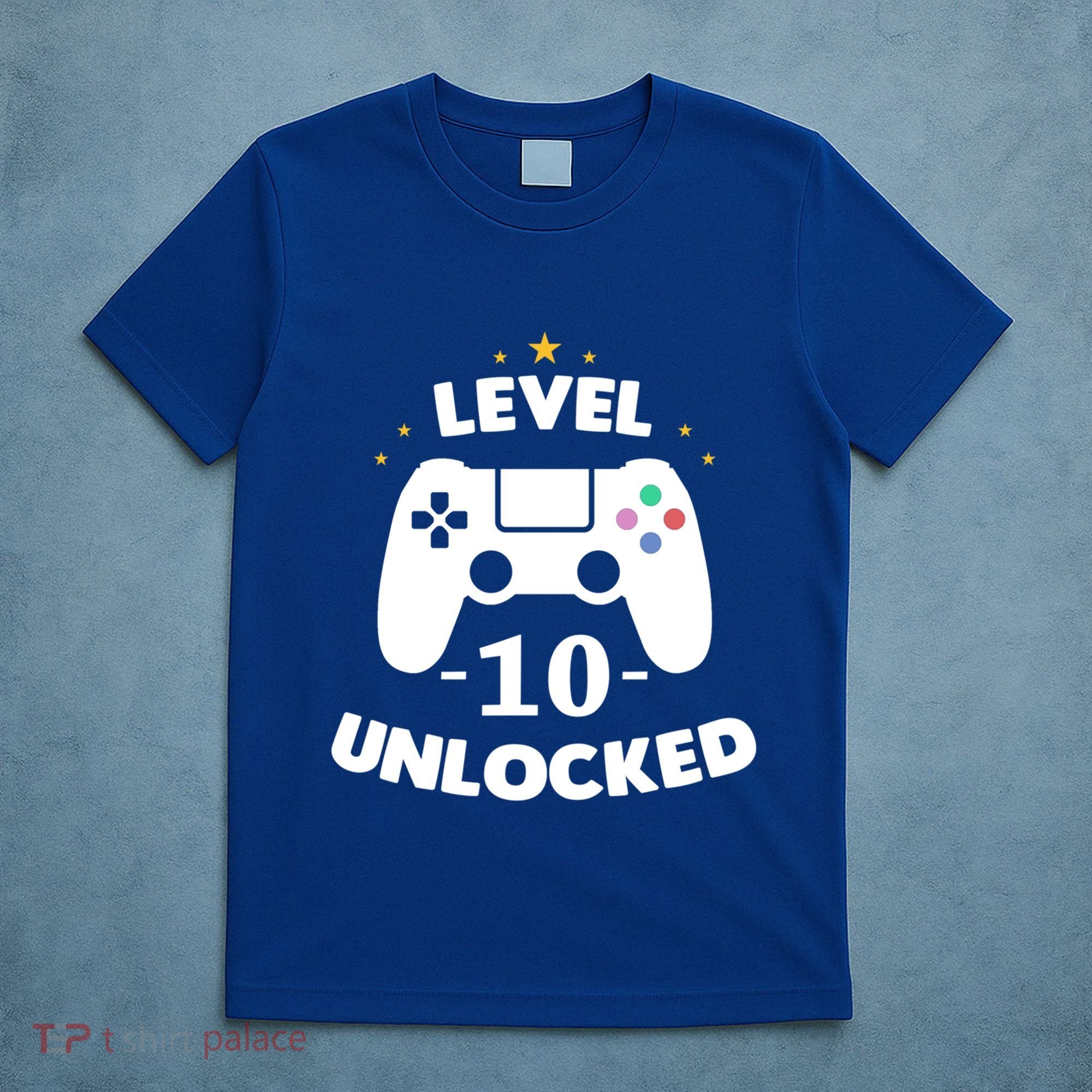 Level 10 Unlocked Video Games 10th Birthday Party Gift Idea Gift T-Shirt
