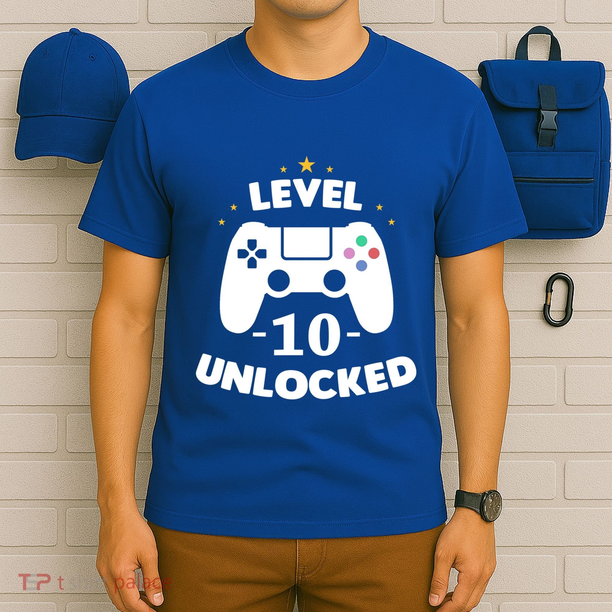 Level 10 Unlocked Video Games 10th Birthday Party Gift Idea Gift T-Shirt
