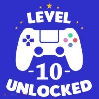 Level 10 Unlocked Video Games 10th Birthday Party Gift Idea Gift Baby Bodysuit thumb 2