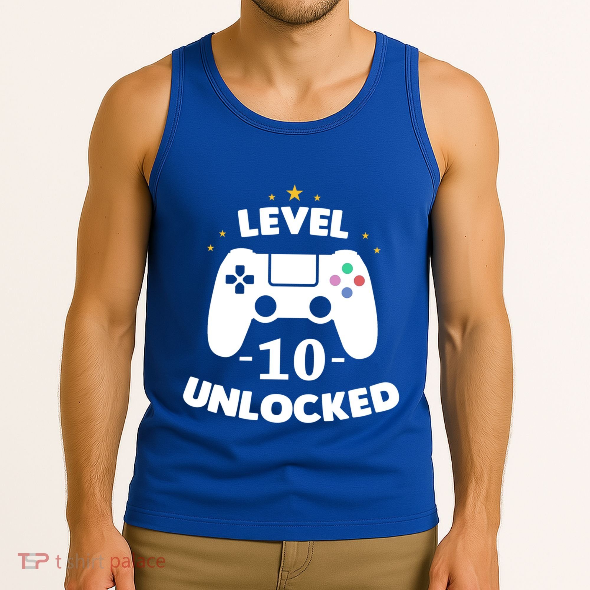 Level 10 Unlocked Video Games 10th Birthday Party Gift Idea Gift Tank Top