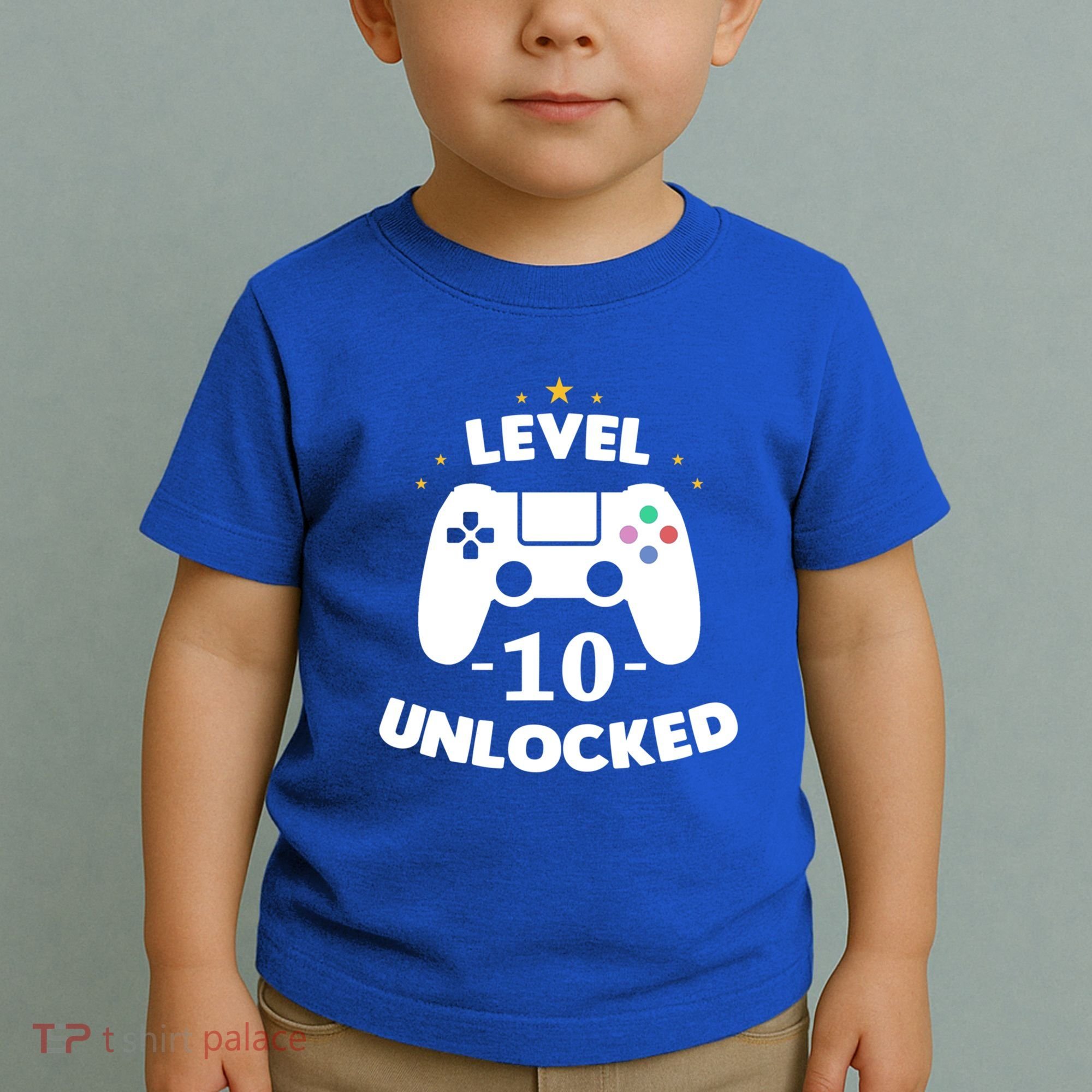 Level 10 Unlocked Video Games 10th Birthday Party Gift Idea Gift Toddler T-Shirt